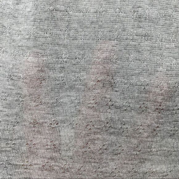 Seduce French Cloth Silver Gray Eyelet Slip Dress Button Back Size 12 - Picture 9 of 11